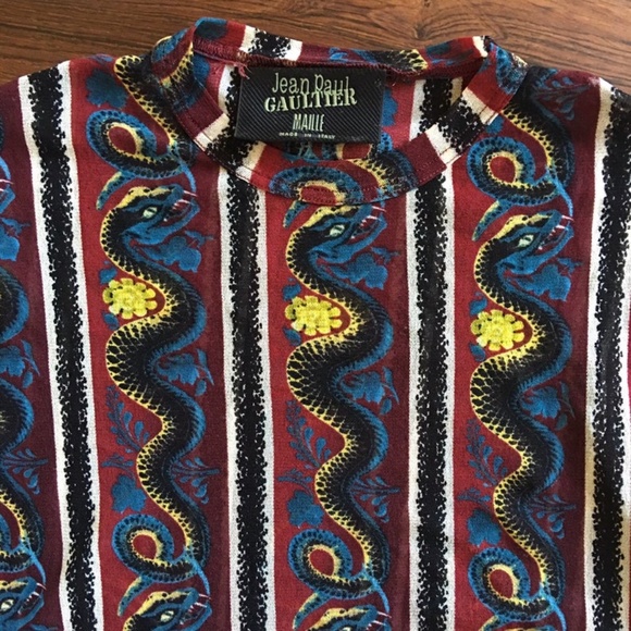 90s Jean Paul Gaultier Snakes Sheer Mesh Club.... - Picture 2 of 14